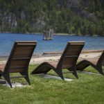 720 wood lounges overlooking waterfront