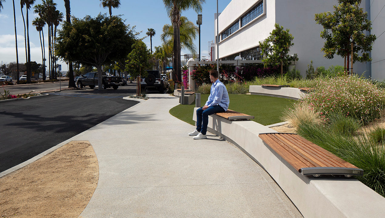720 Backless Wall Mount benches in San Diego