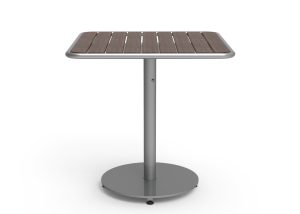 MTB-1700-01037: Foro Square Table, 30in Width, Thermally Modified Ash Wood Table Top, Freestanding