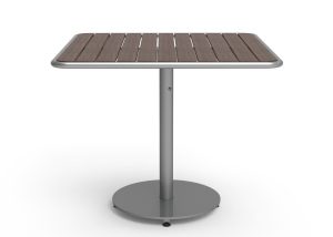 MTB-1700-01038: Foro Square Table, 36in Width, Thermally Modified Ash Wood Table Top, Freestanding