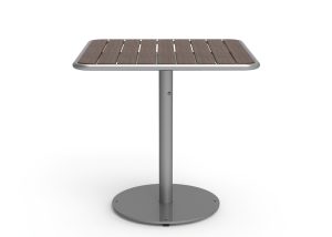 MTB-1700-01041: Foro Square Table, 30in Width, Thermally Modified Ash Wood Table Top, Surface Mount