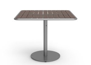 MTB-1700-01042: Foro Square Table, 36in Width, Thermally Modified Ash Wood Table Top, Surface Mount