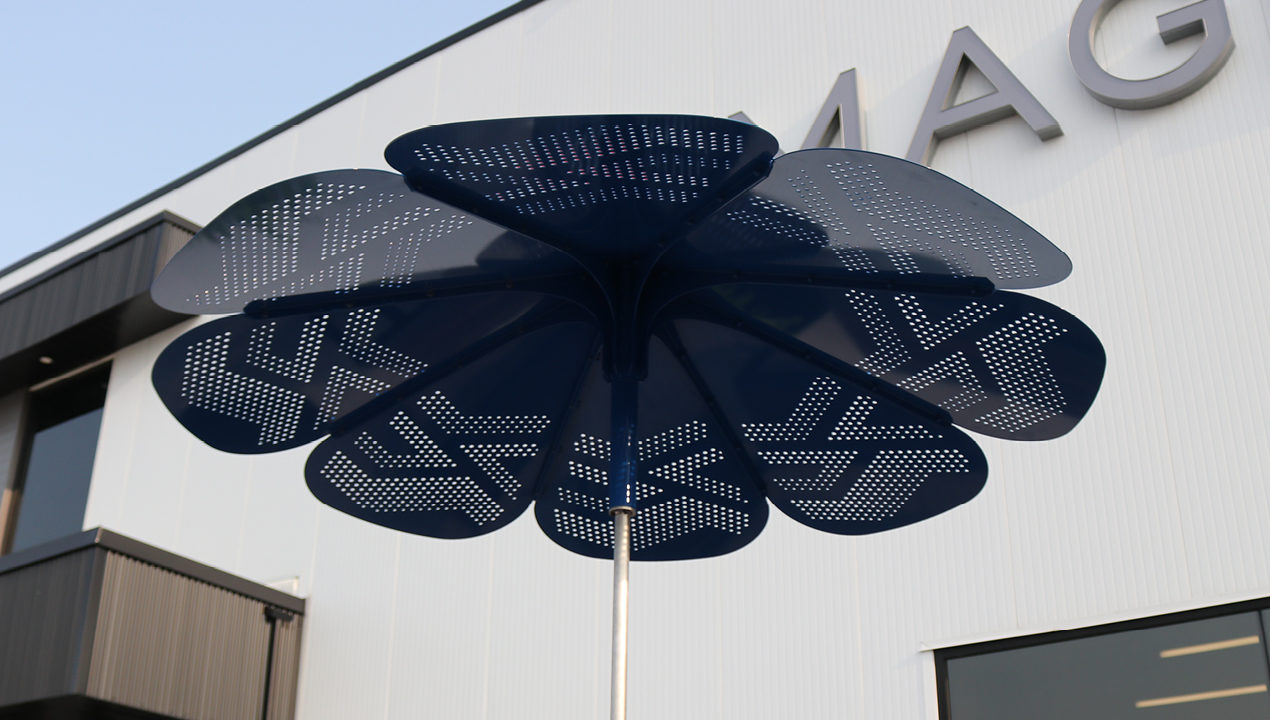ROMA Sun Shade - Summit Pattern, Blue Powdercoat at Maglin head office