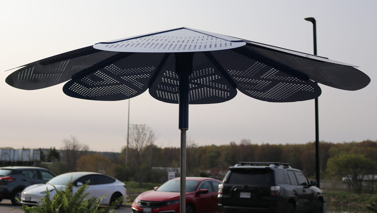 ROMA Sun Shade - Summit Pattern, Blue Powdercoat