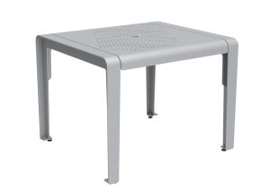 MTB-2700-00020: ALUM Table, Laser Design 4 - Summit Pattern, Freestanding, Umbrella Hole