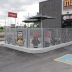 FLEXX panels create privacy on a Mary Brown's patio