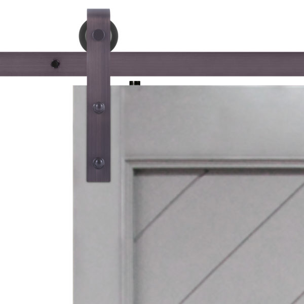 Gatsby Barn Door Slab Hardware Strap Close