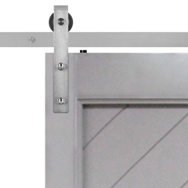 Gatsby Barn Door Slab Hardware Strap Close