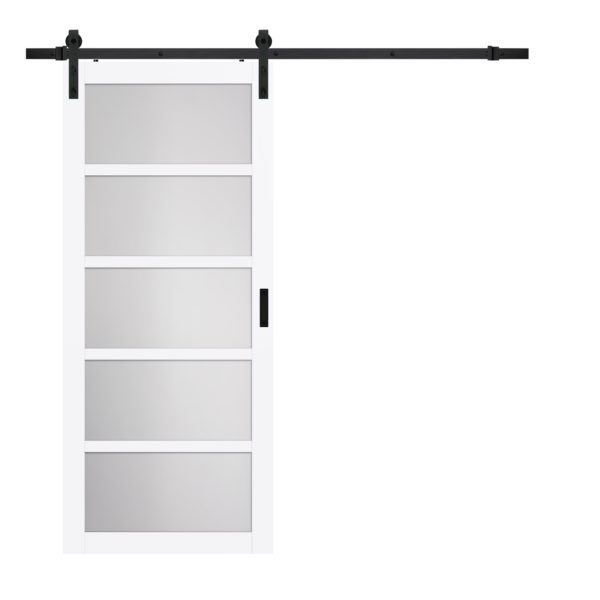 Pavilion 5 Lite Barn Door Bright White Product