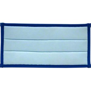 Rectangle-shaped CPI GLASS TROWEL PAD, 10"x5", in white with a blue border, featuring three horizontal stitching lines.