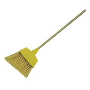 The 932ACT Boardwalk 13" Large Angle Broom with a 53" handle, featuring a wide, rectangular yellow brush, is shown against a white background.