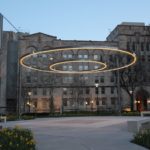 Crerar Quad circle of light suspending in the sky