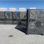 Matric FLEXX Panels on roof-top patio