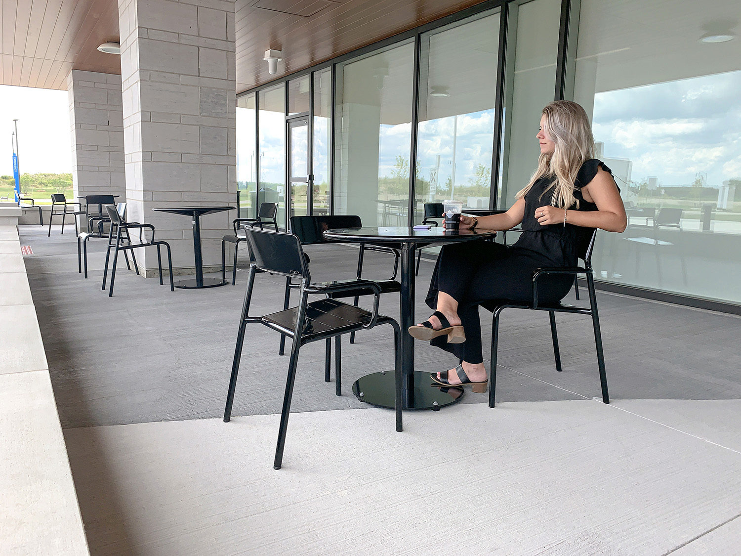 Foro Tables and Chairs powdercoated black