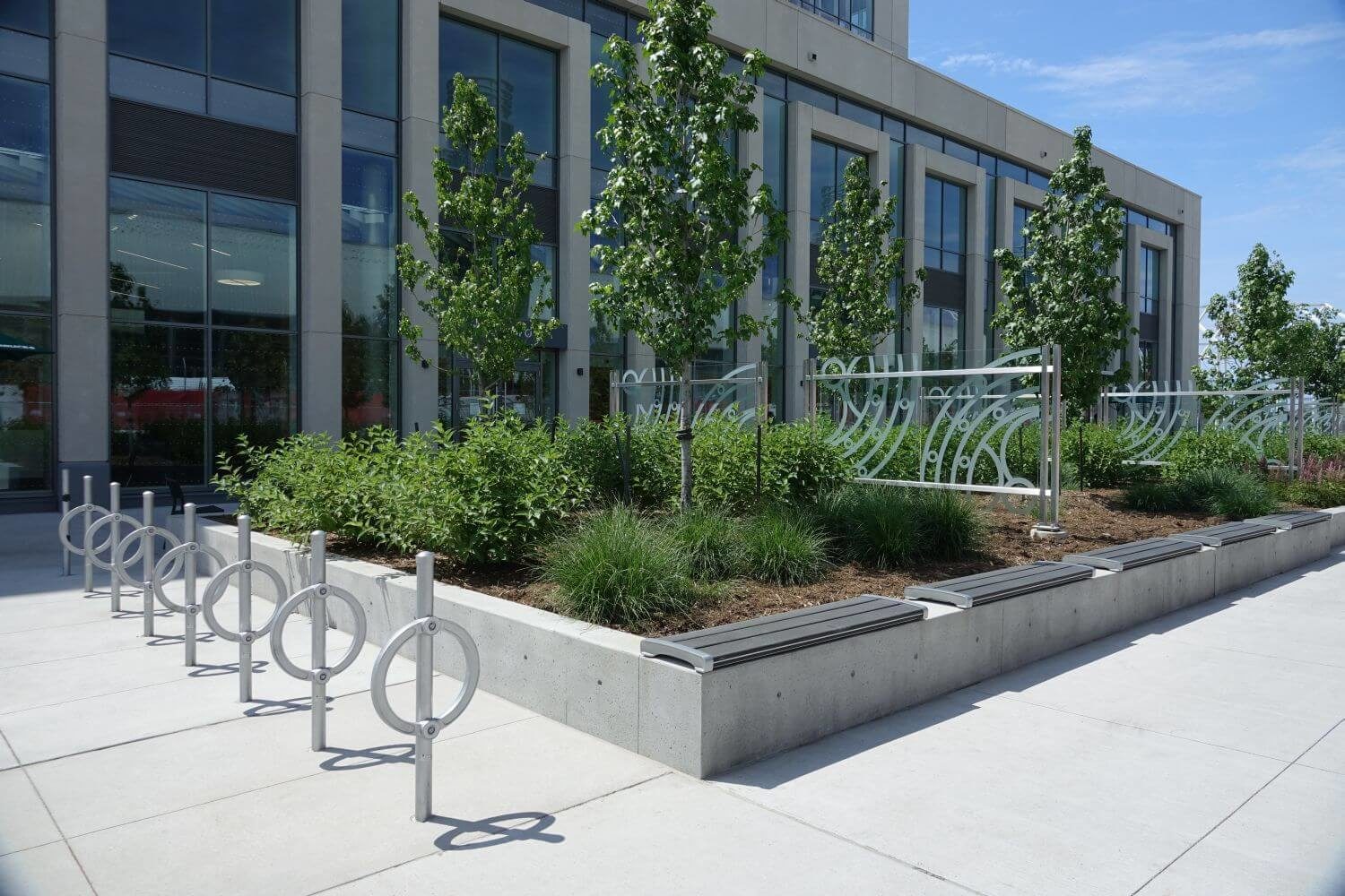 Bike Racks Outside Building