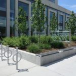 Bike Racks Outside Building