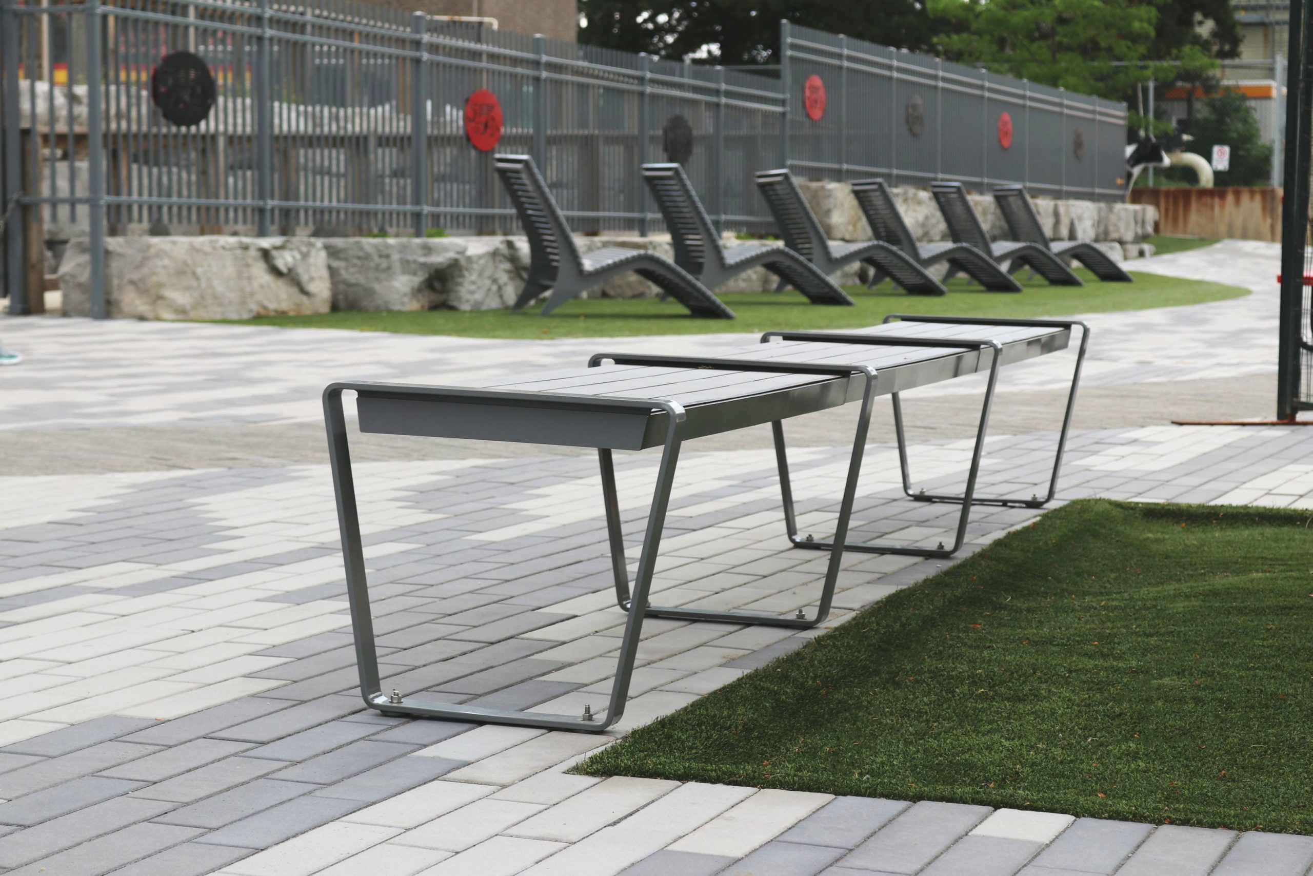 Lexicon Backless Benches in Grey