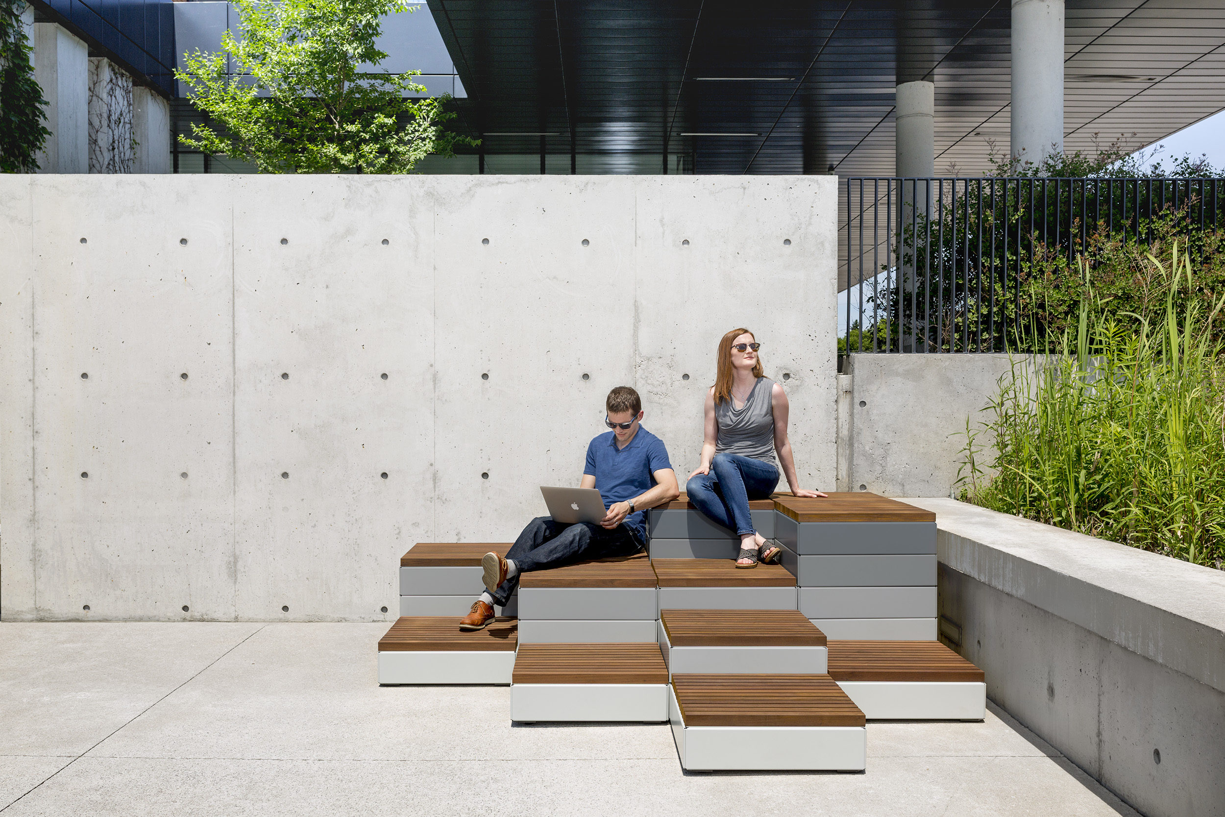 Man and Woman Sitting on Pixel Collection Item