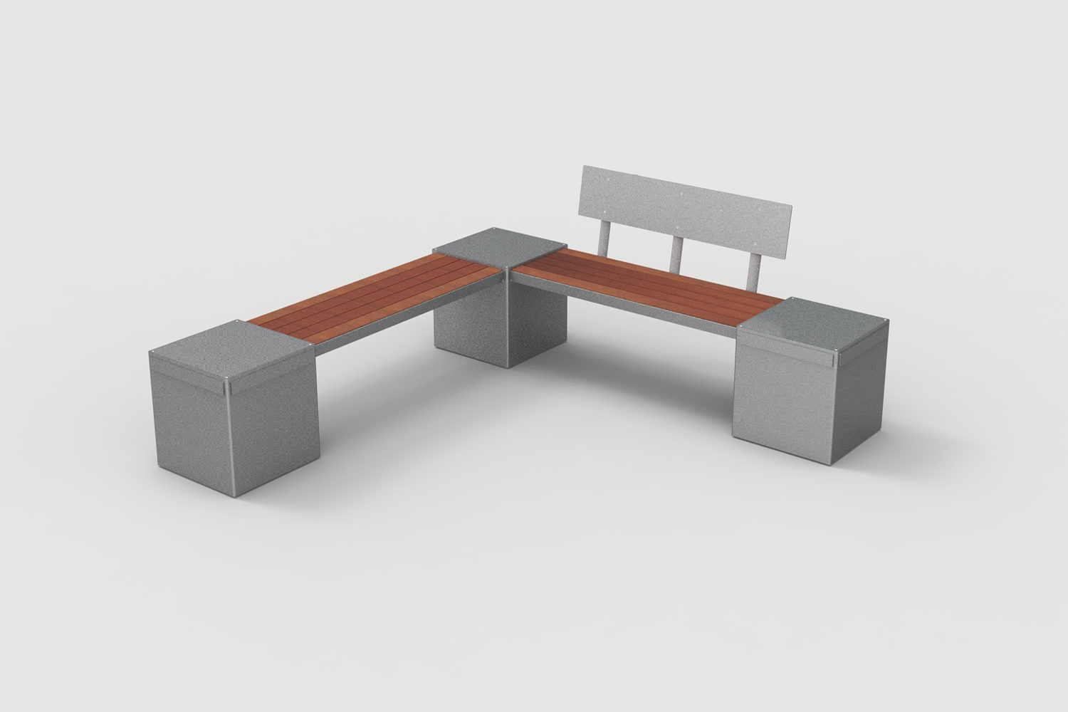 Lexicon Layout LXM1500-00011: Straight, Backed and Backless Wood, Square Modules