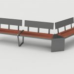 Lexicon Layout LXM1500-00023: Straight, Backed Wood, Armless, Triangular Module