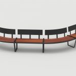 Lexicon Layout LXM1500-00026: Curved, Backed Wood, Armless