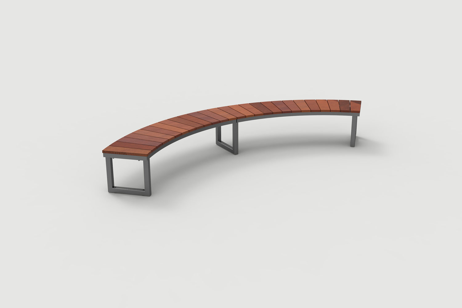 MAGLIN_REN_LAYT_OGM1900-00067 Ogden Layout OGM1900-00067: Arc, front to back slats, ipe wood, square legs