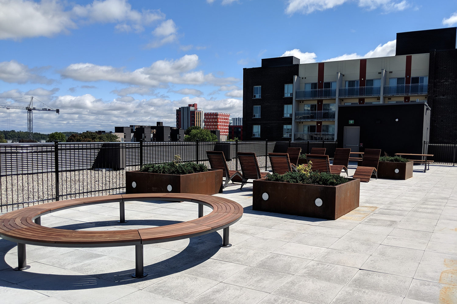 Rooftop Patio featuring Ogden, 720 Chairs and Cluster Seating