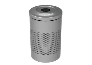 MRR-0600-00001: 600 Recycle Receptacle, Bottles/Cans Opening, Vinyl Graphics label
