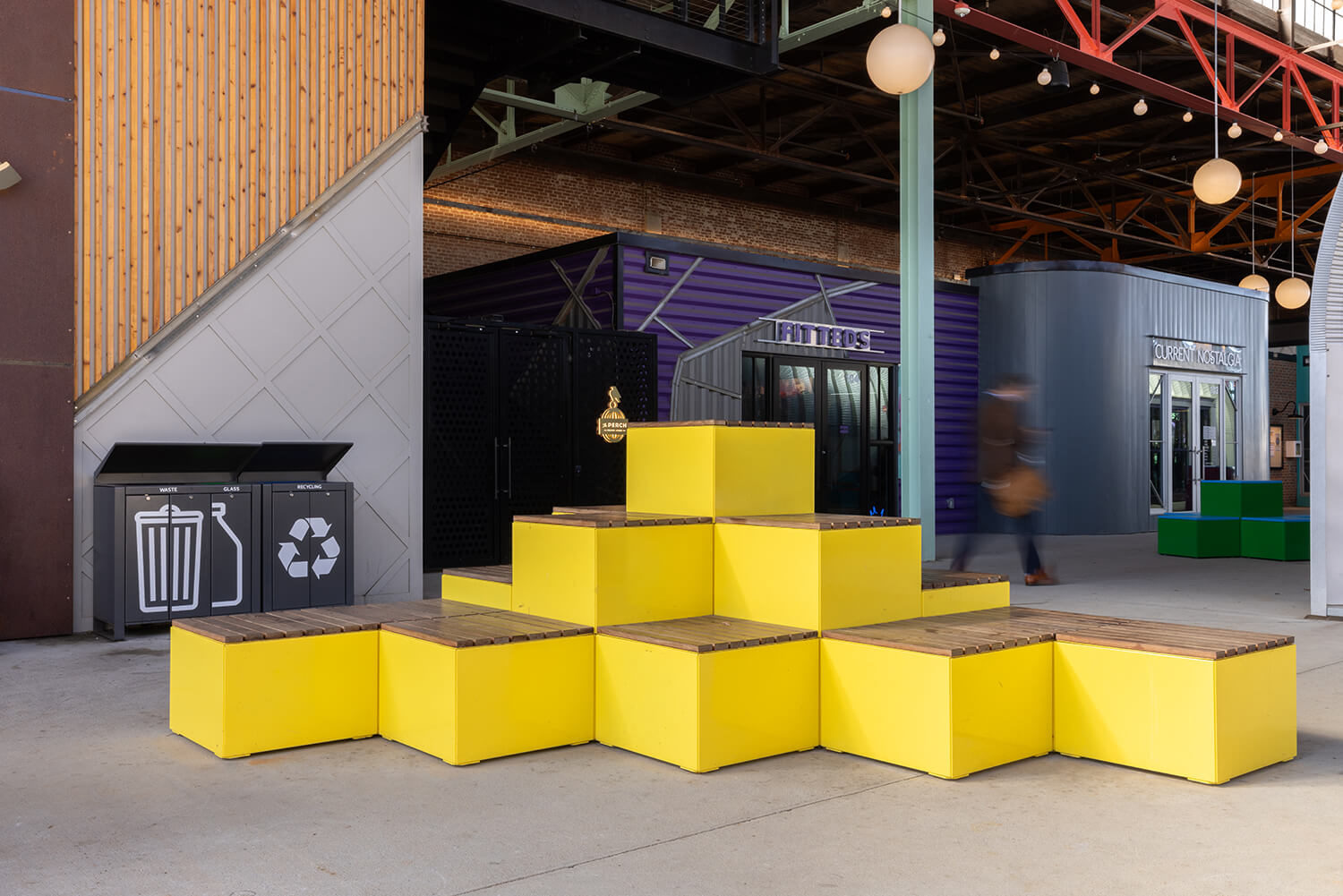 maglin_camp-north-end_pixel_4 Maglin Bright yellow Pixel Blocks at Camp North End